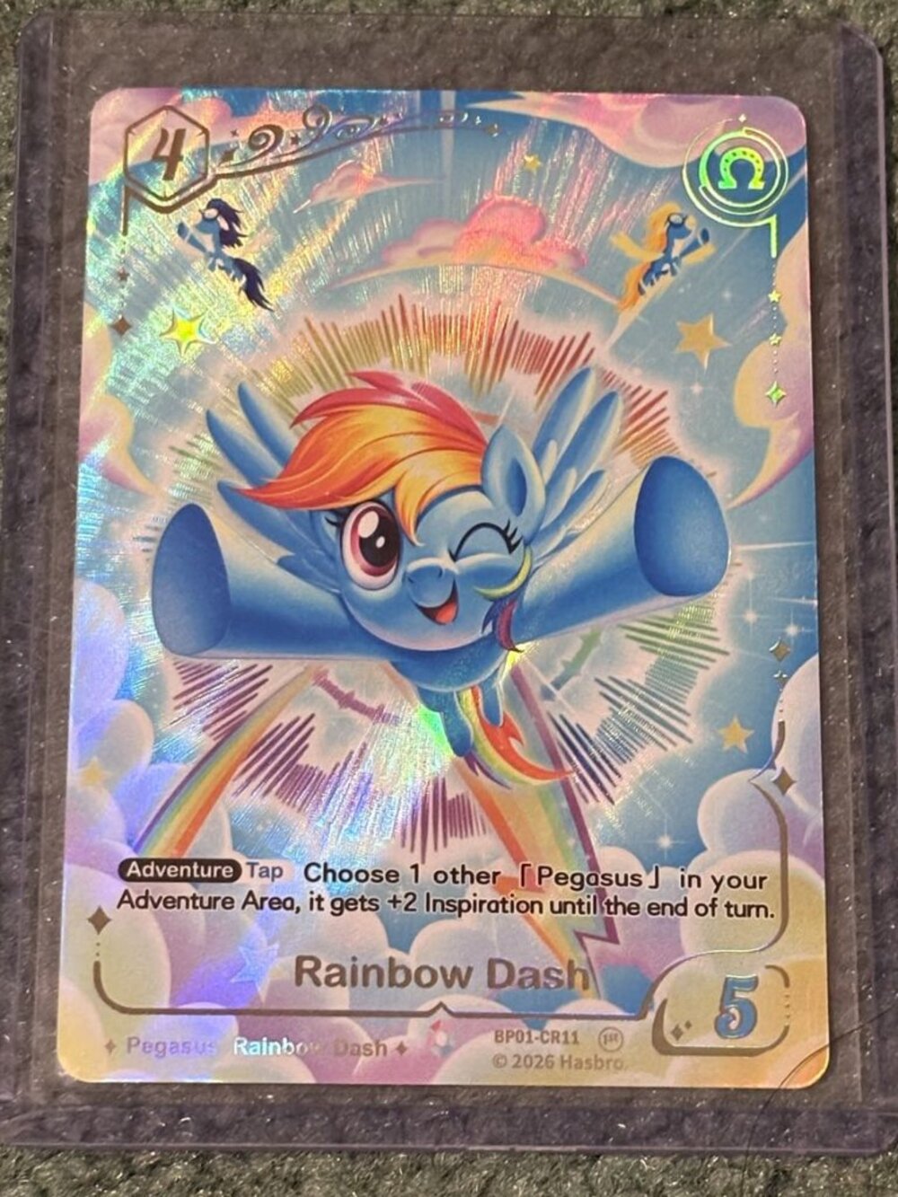 1st Edition Rainbow Dash BP01-CR11 My Little Pony Mint Cond. Potential PSA 10?!?